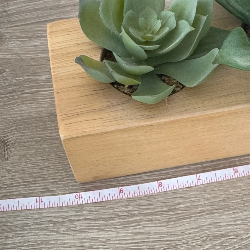 Target Project 62 Wooden Planter with Artificial Succulents